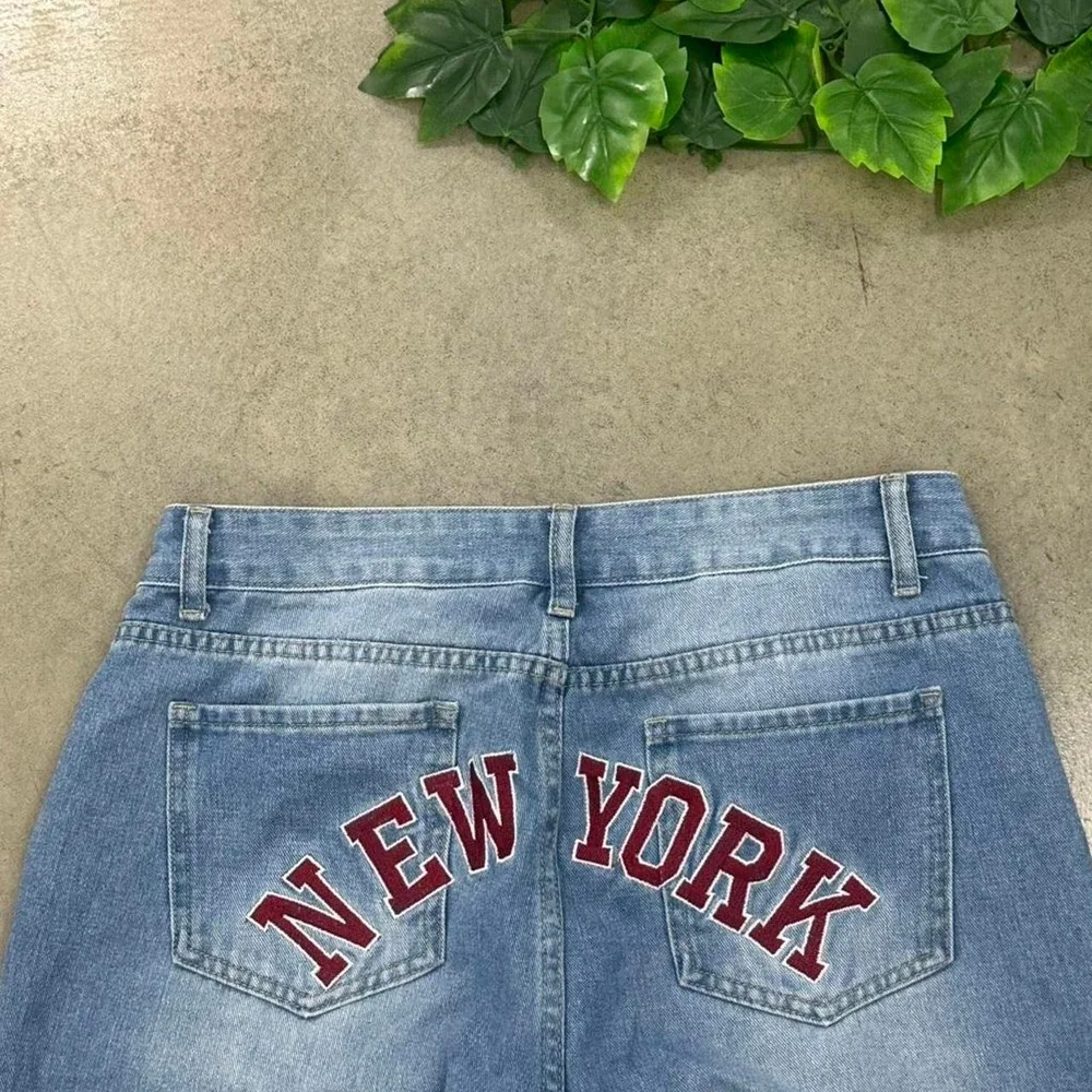 Y2K New York Wide Leg Baggy Jeans
